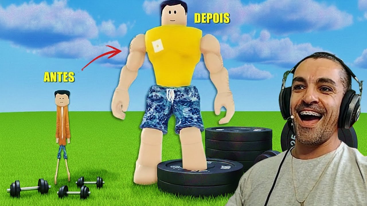 TREINEI PESADO PARA FICAR UM MONSTRÃO FORTE - Strongman Simulator