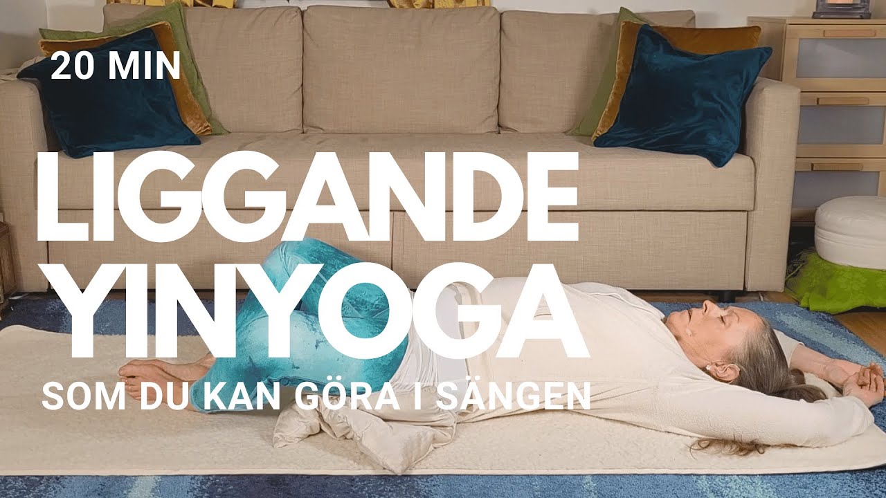Liggande yinyoga som du kan göra i sängen