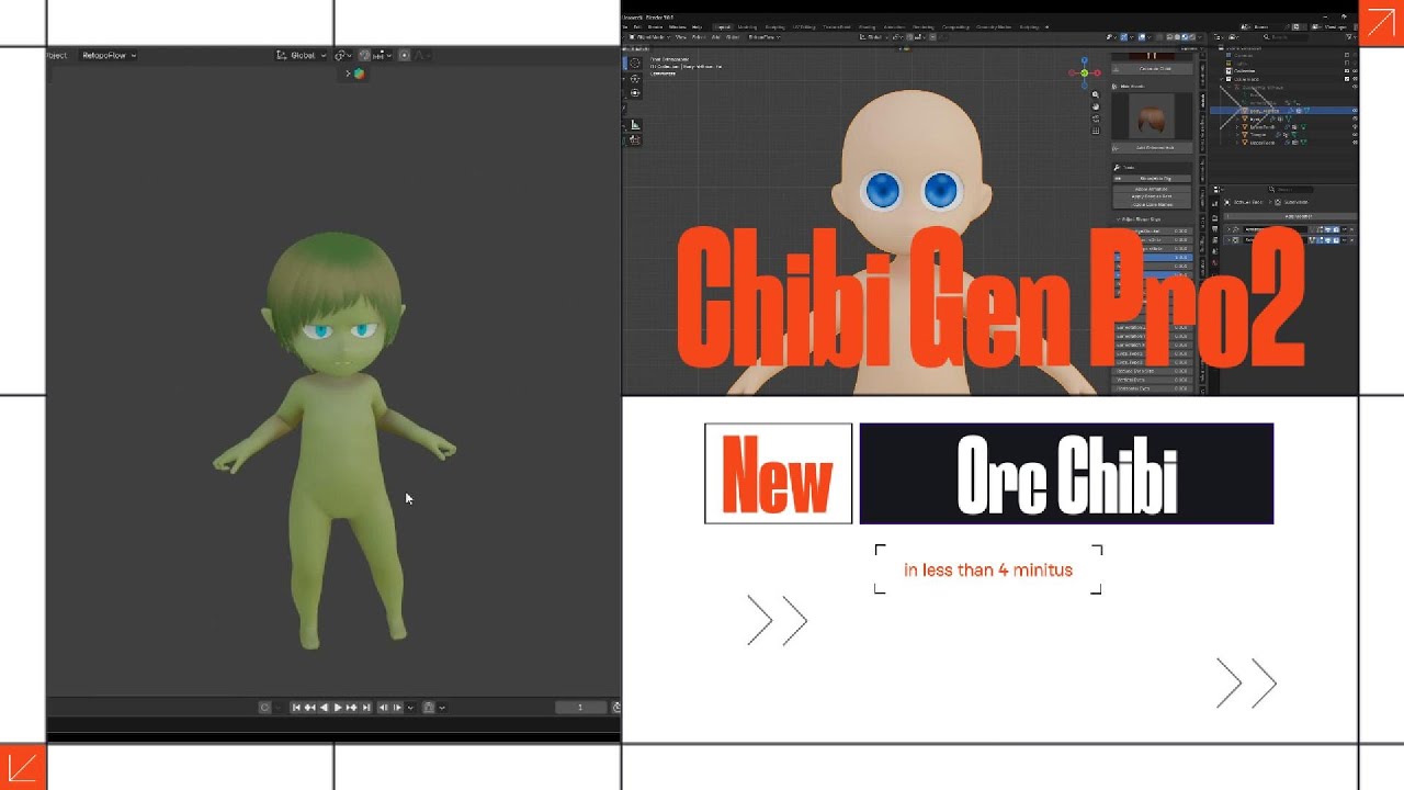 BIG UPDATE! Chibi Gen Pro 2 : Now with Faces , Eyes & Teeth added