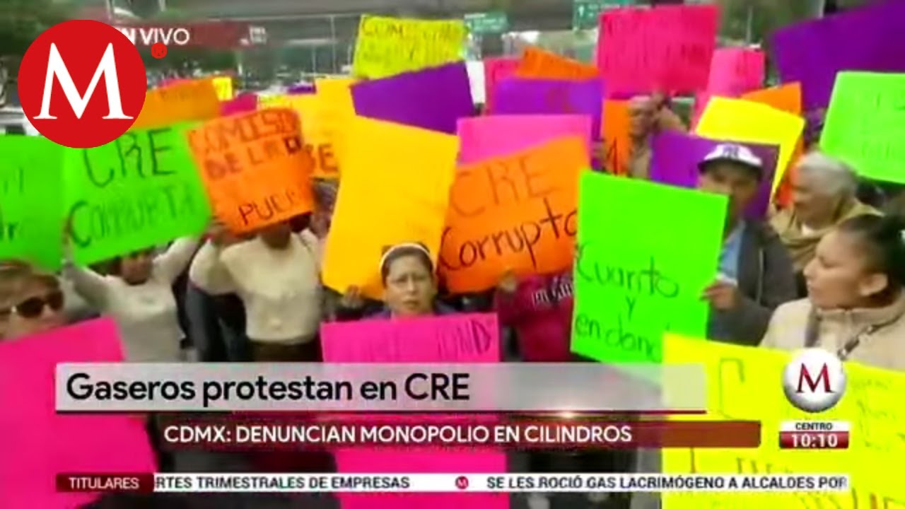 Gaseros protestan en la CRE
