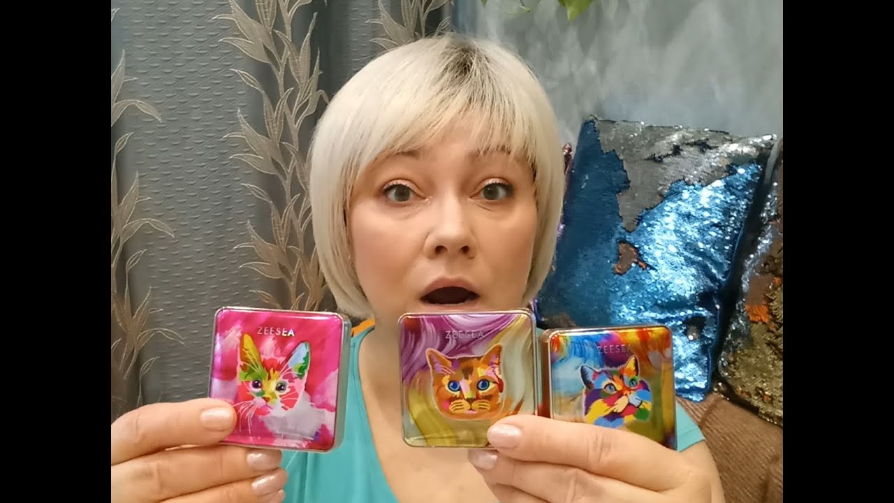 ZEESEA Kitty /Палетки-кошки с Алиэкспресс / Обсуждаем три палетки!