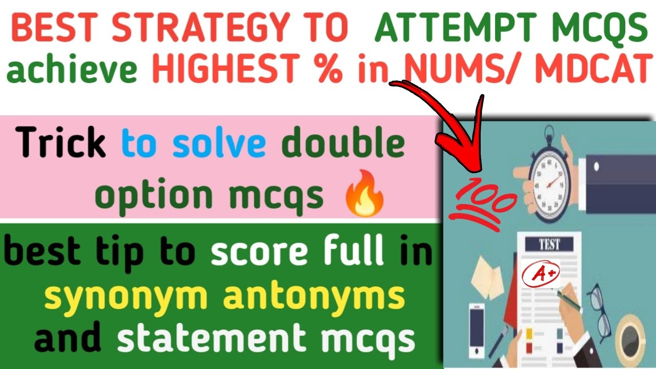 HOW TO SOLVE MDCAT/NUMS MCQS to SCORE 200/200 🔥💯 @DrMarriamDildar