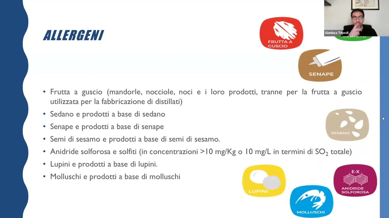 Ingredienti e Allergeni - Progetto ANTEA