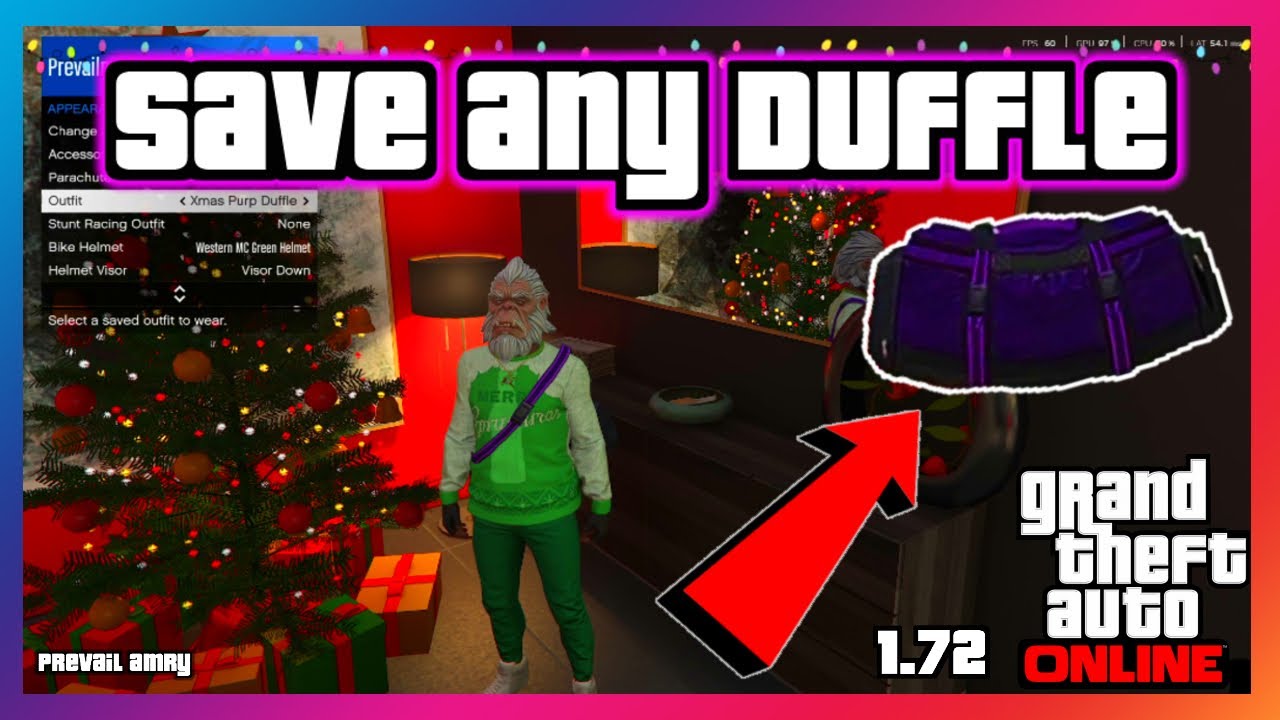 GTA 5 Online Duffle Bag WORKAROUND &ndash; Save & Keep Any Duffle (PS5, Xbox, PC) Purple Duffle Bag *1.72*