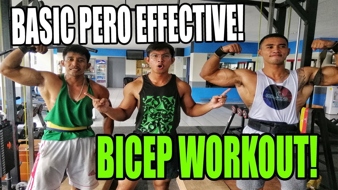 BASIC pero EFFECTIVE na mga workout para sa BICEPS | BICEP WORKOUT