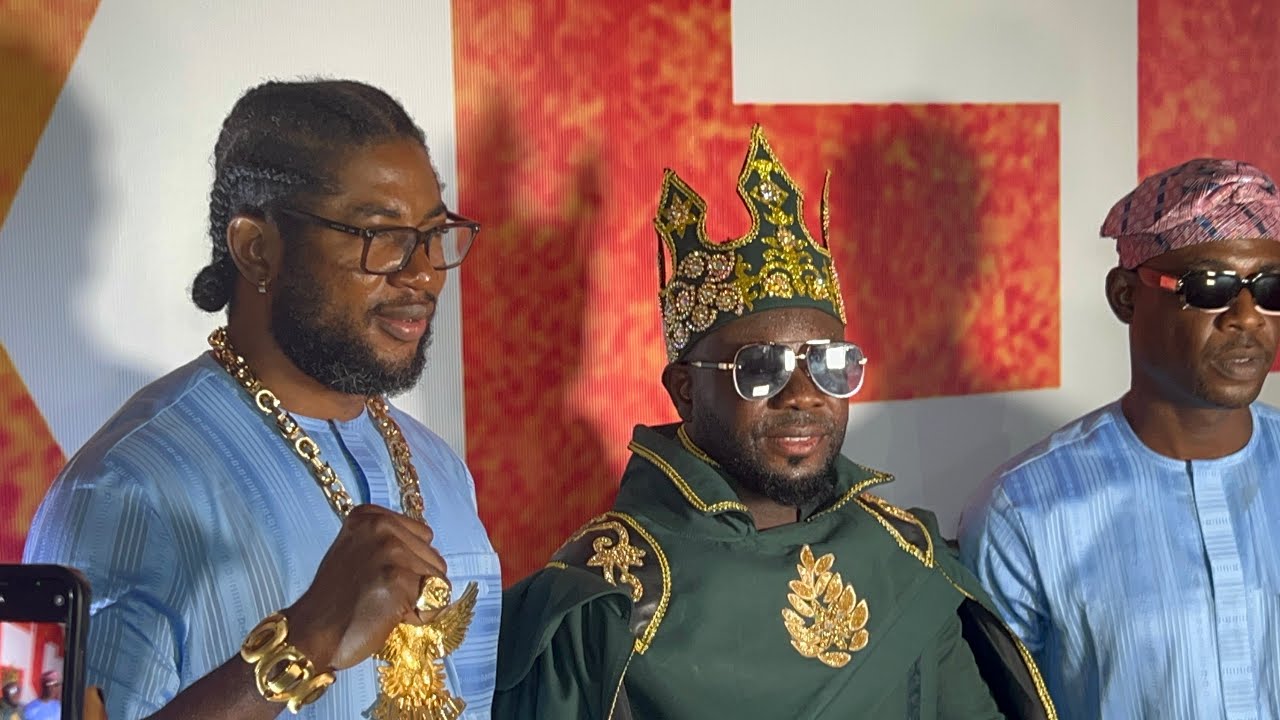 ABU ABEL ROCKED HIS MULTIBILLION JEWELRIES TO ITELE D ICON MOVIE PREMIERE “KESARI THE KING”