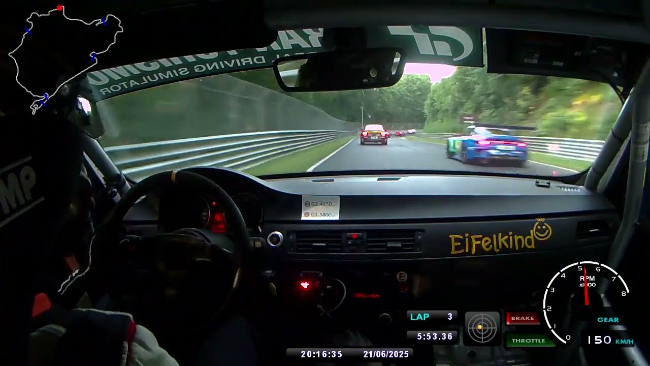 24h Nürburgring 2025 Onboard Highlights | BMW E90 325i #100