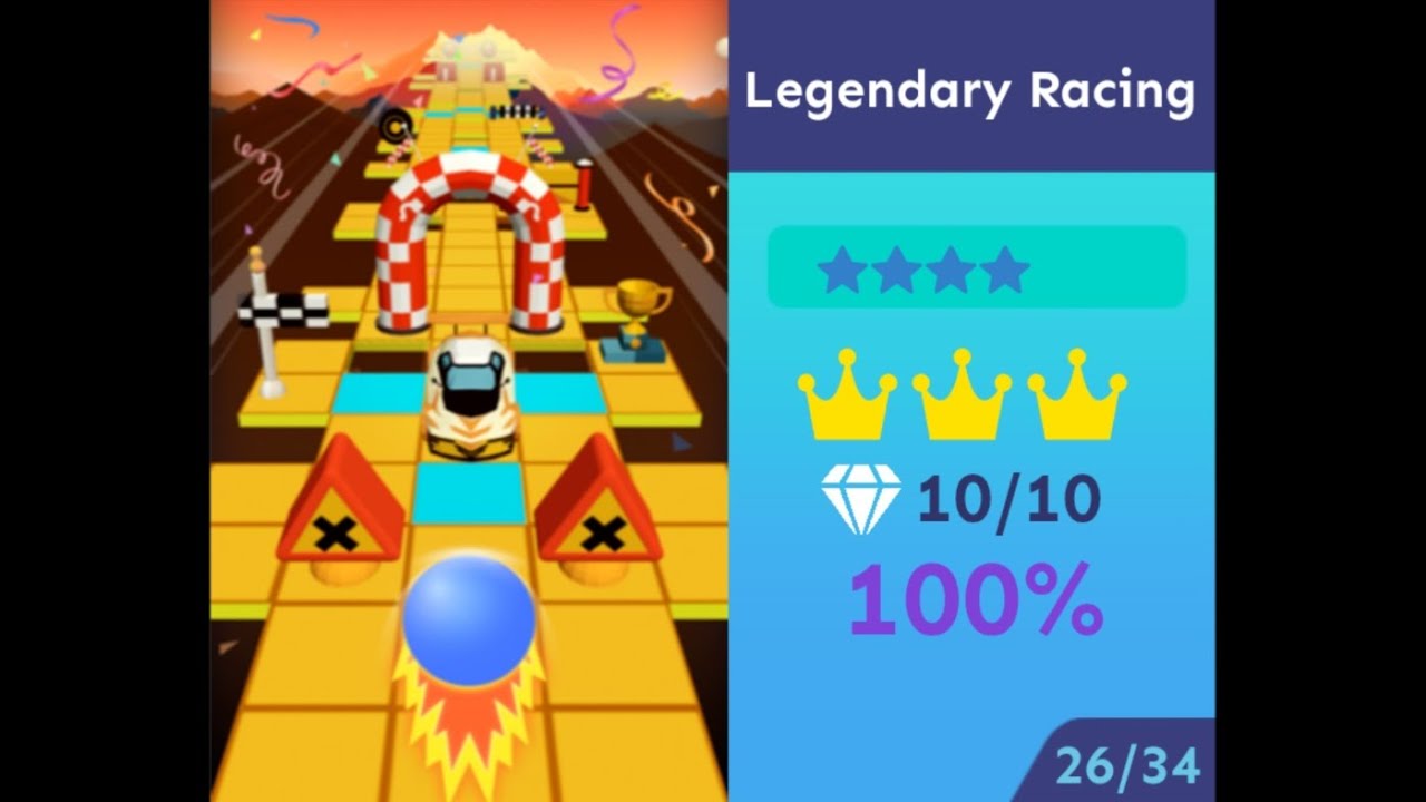 Rolling sky level 79th/154th/203rd Legendary Racing all gems and crowns perfect way