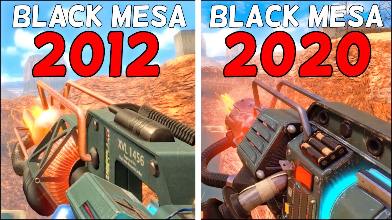 Black Mesa - 2012 vs. 2025 - Weapons Comparison