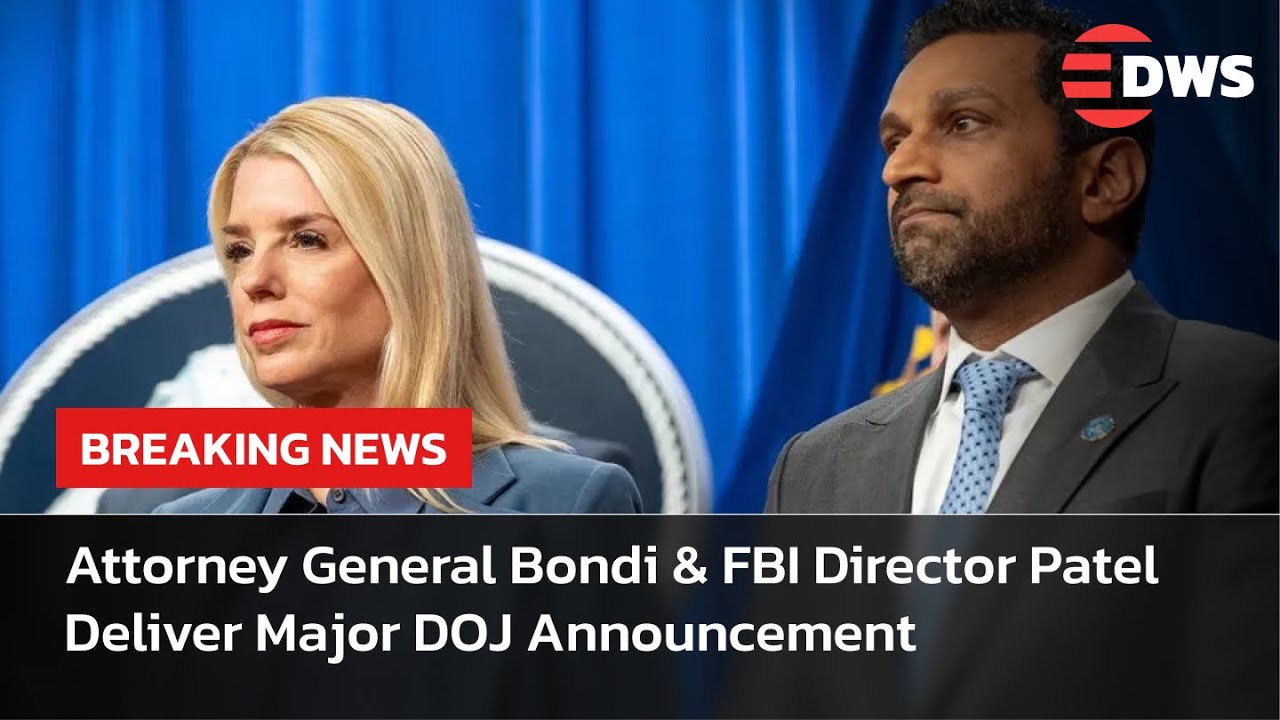 BREAKING: Attorney General Bondi & FBI Director Patel Deliver Major DOJ Announcement | AC15