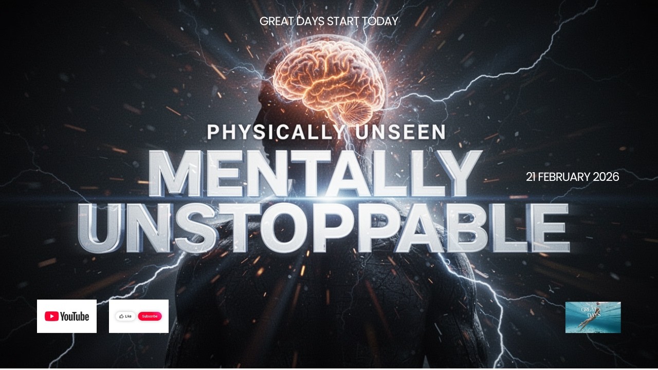Physically UNSEEN Mentally UNSTOPPABLE 🧠