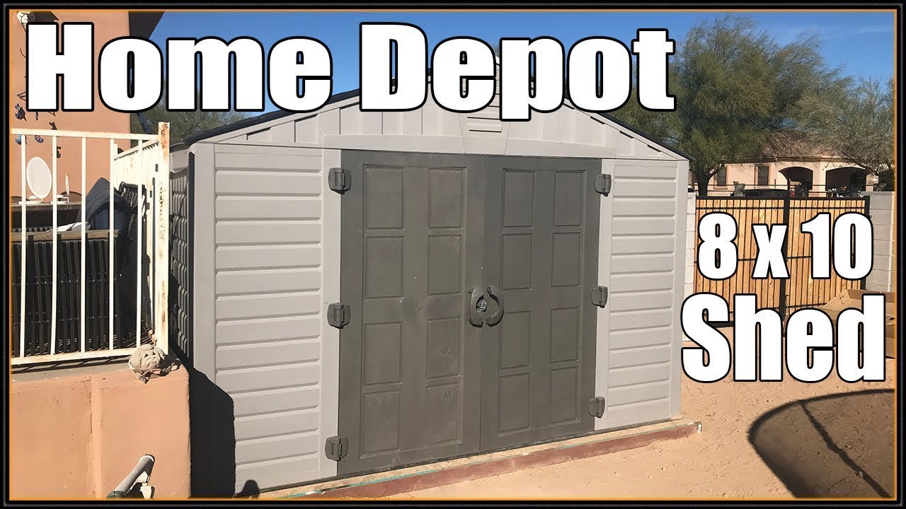 Сарай 8 x 10 от Home Depot | Установка | 2021