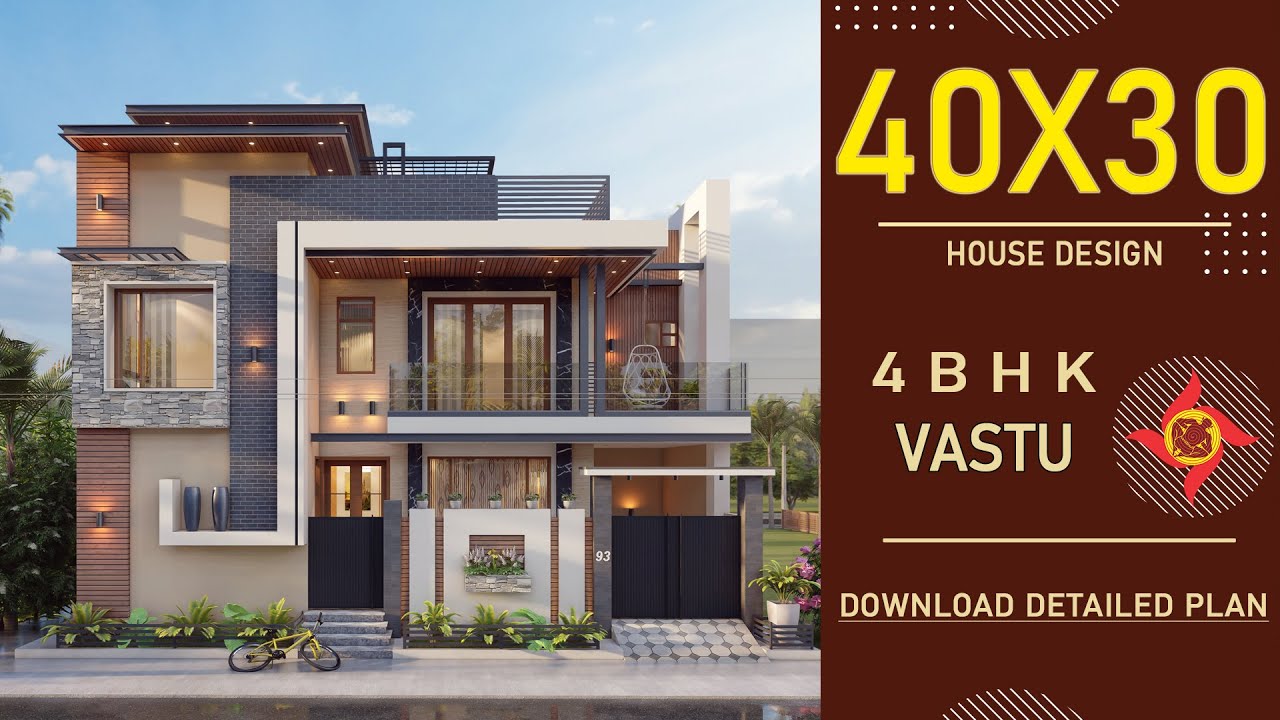 40x30 East Facing House Plan | 1200 Sqft House Plan | 40*30 House Design 3D | 40by30 House Plan  P93