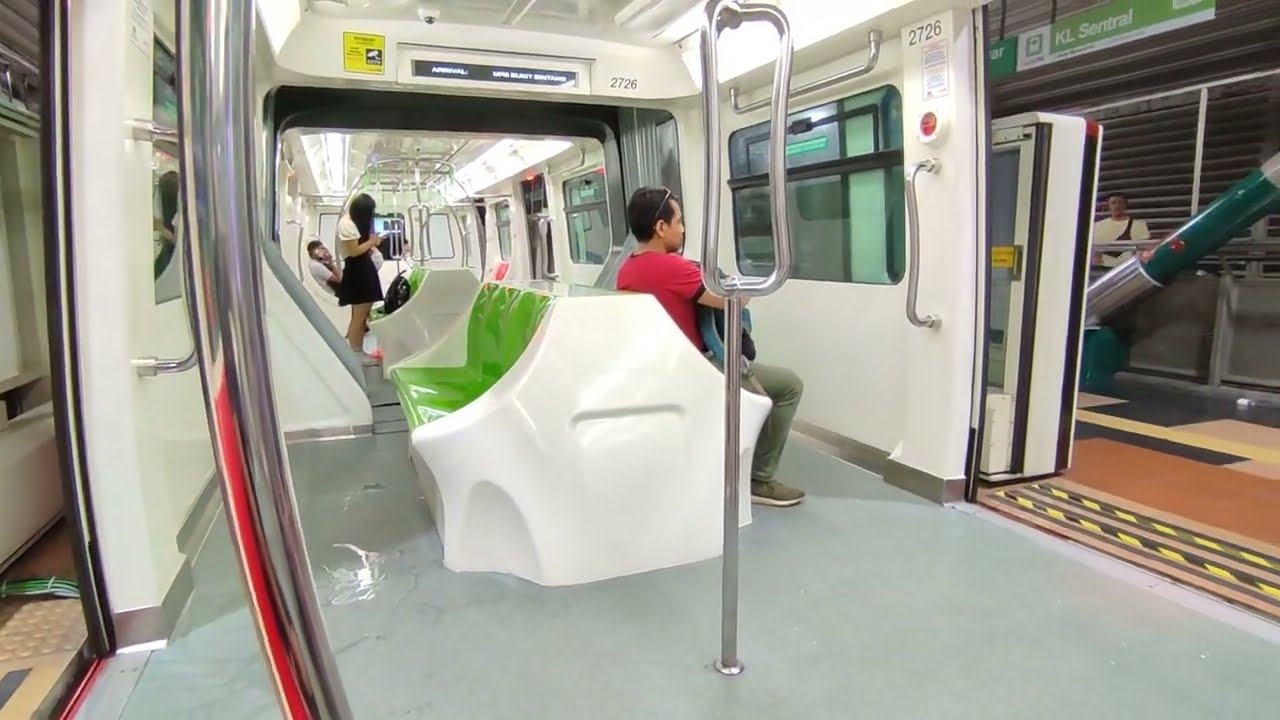 Rapid KL Monorail -  KL Sentral to Bukit Nanas (Green Line) - Kuala Lumpur - Malaysia 🇲🇾 - Jan 2024