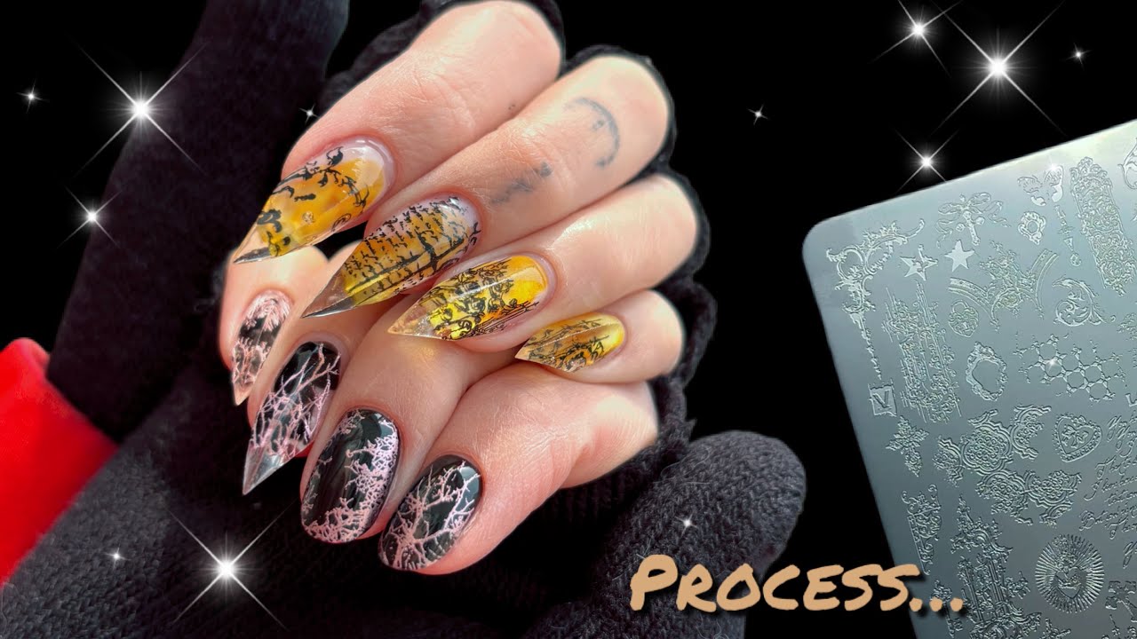 КОГТИ со СТЕМПИНГОМ | process nail tutorial  