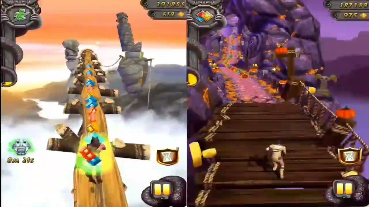 Temple run 2 spooky summit vs sky summit reversed