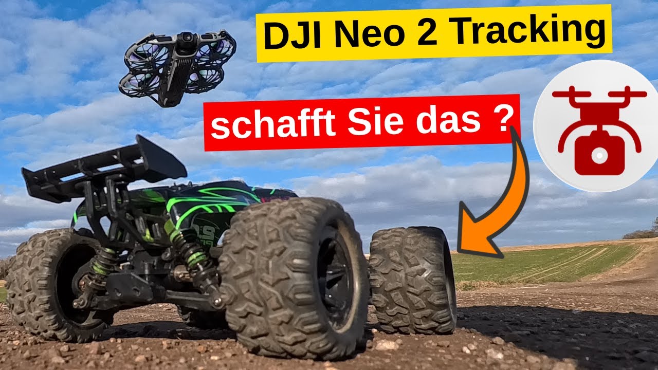 DJI Neo 2 Fahrzeug Tracking Test RC Car Ferngesteuerte Spielzeug Auto Folgemodus