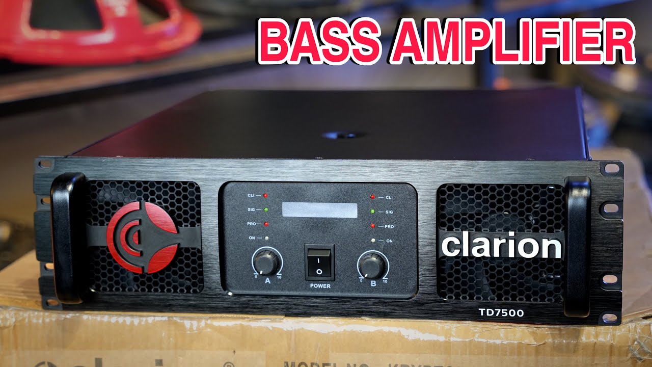 Dj Bass के लिए TD Class DJ Amplifier।Clarion TD7500 