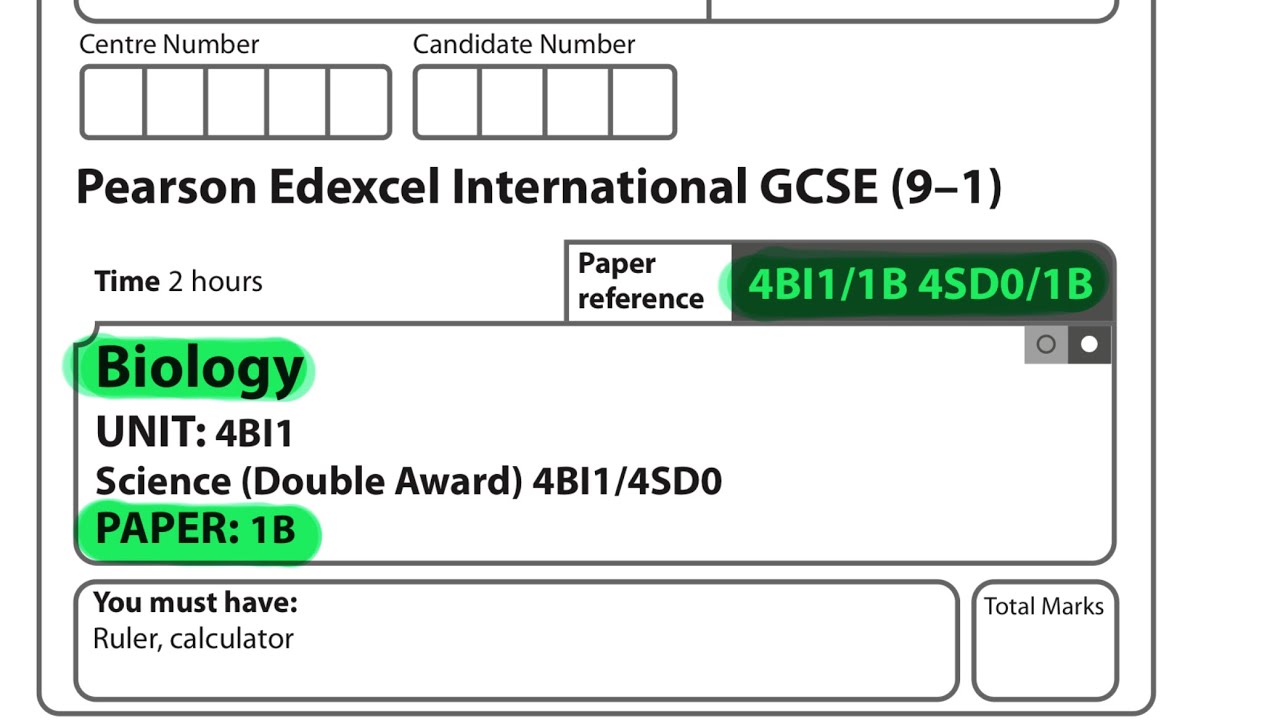 IGCSE | Biology | paper 1B | Edexcel | January 2023