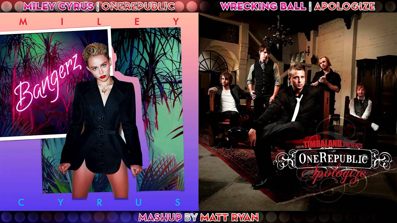 Miley Cyrus Vs. OneRepublic - Wrecking Ball (Mashup)
