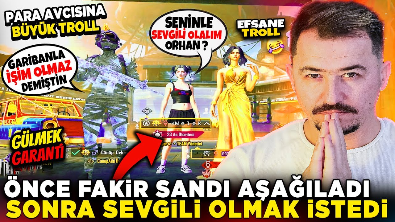 &Ouml;NCE FAKİR SANDI 😒 SONRA KIYAFETLERİMİ G&Ouml;R&Uuml;NCE SEVGİLİ OLMAK İSTEDİ - PUBG MOBİLE