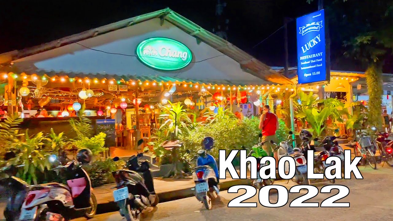 Walking in Khao Lak at Night - Thailand 2022
