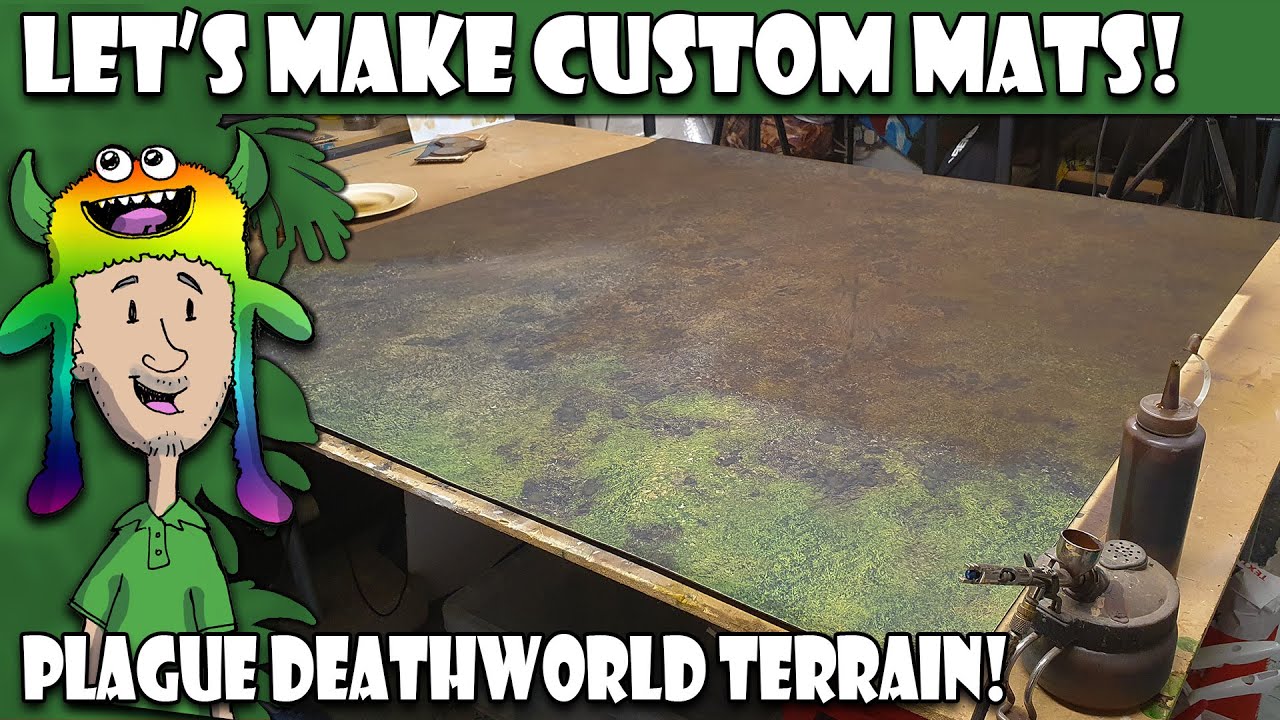 Let's Make a Customised Deepcut Studio Battlemat (Nurgle Swamp Terrain)
