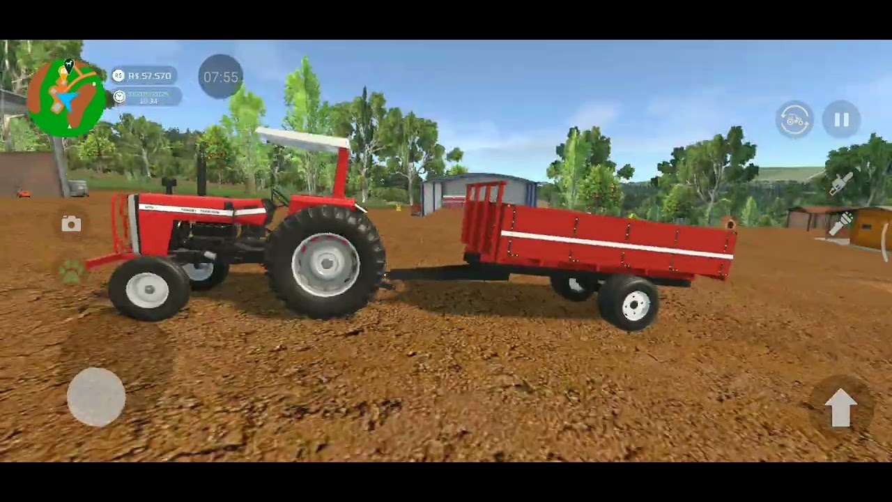 Segundo episódio de farming sim Brasil terminei a colheita na fazenda