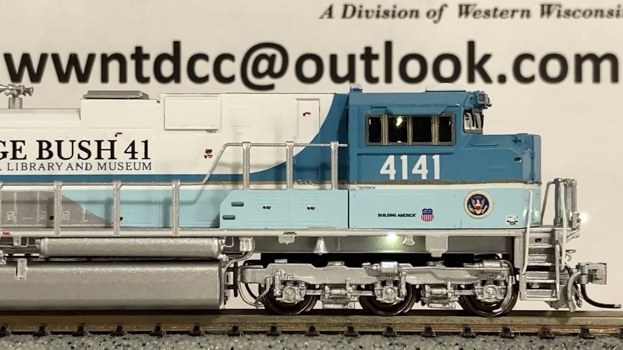 N Scale OMI Brass SD70ACe UP Pres. Library #4141 George Bush,  Master Class Conversion with 