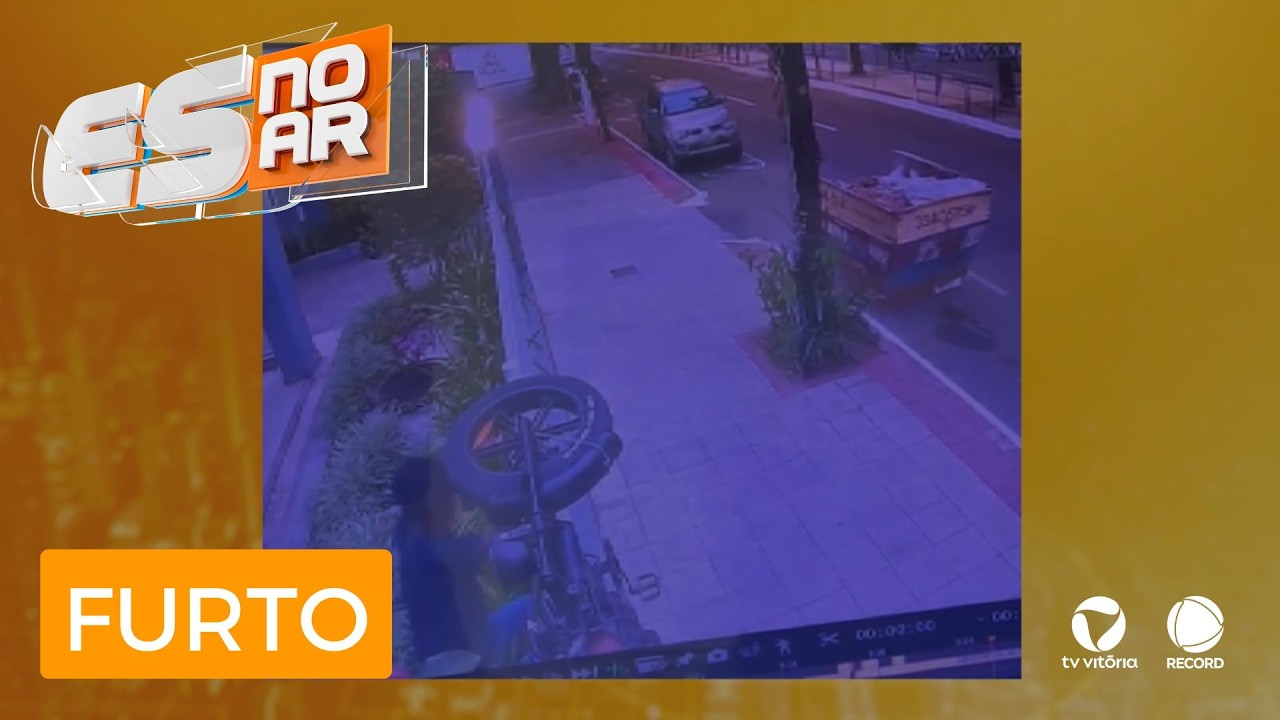 Ladrão invade prédio duas vezes e furta bicicletas em área nobre de Vitória.