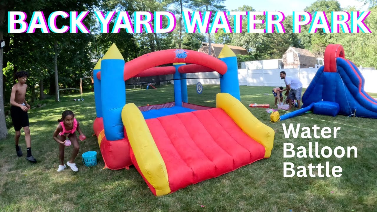 We Turned Our Backyard Into a Waterpark for an Epic Water Balloon Battle...