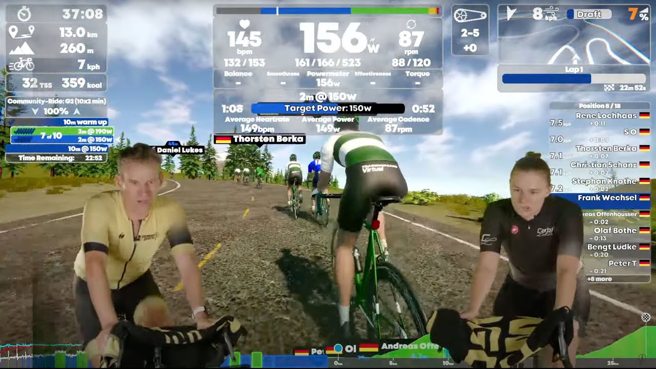 power & pace | Live-Ride 2025-02: Der erste Test von TrainingPeaks Virtual