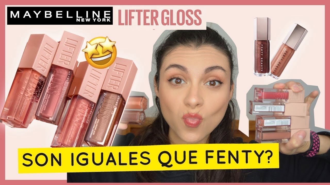😱LO MISMO PERO + ECONÓMICO? 🤩GLOSSES Maybelline y Fenty | SWATCHES Y COMPARAMOS TONOS! | KAREN GUP