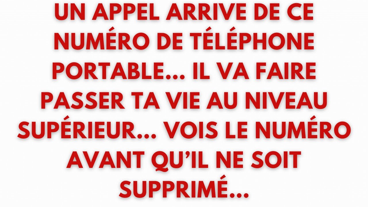 🚨 UN APPEL ARRIVE DE CE NUMÉRO DE TÉLÉPHONE PORTABLE… IL VA FAIRE PASSER TA VIE