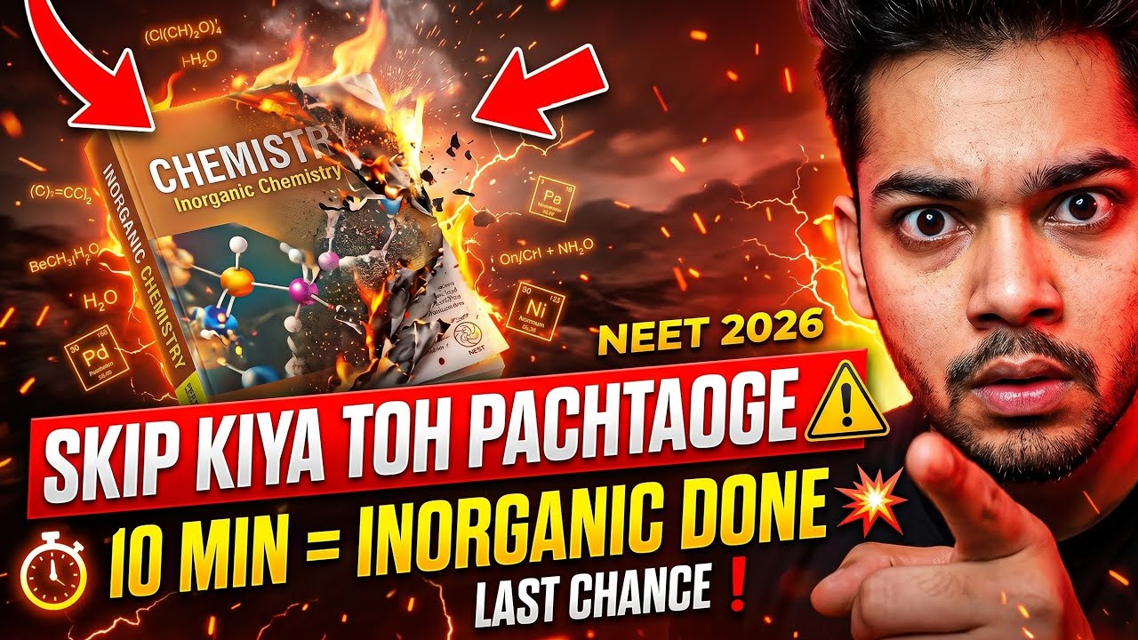 10 Minutes में Complete Inorganic Chemistry 🔥 | Last Minute Maha Revision JEE & NEET 2026