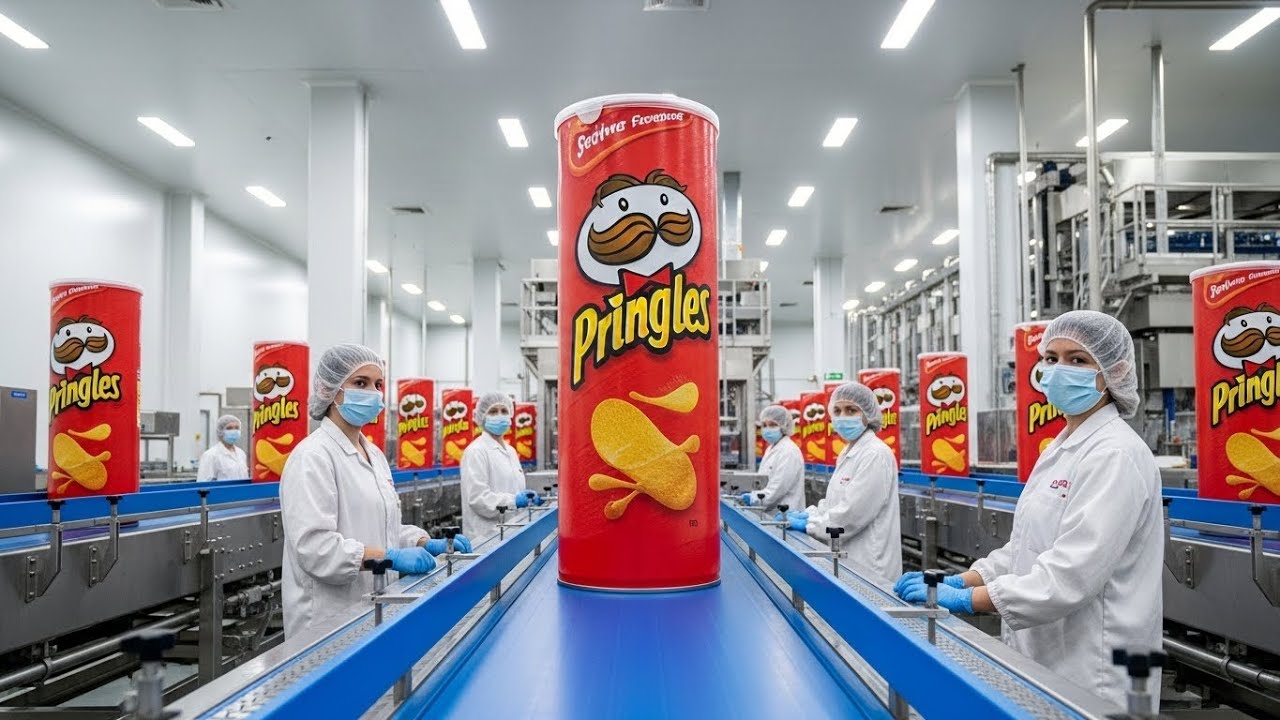Inside a Modern Pringles Factory: From Whole Potatoes to Perfectly Crispy Chips (Full Process)