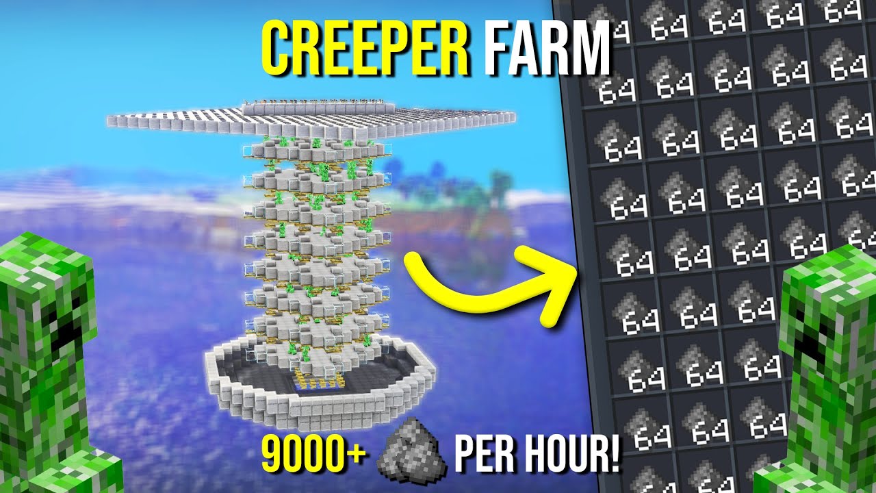Лучшая Ферма Криперов в Minecraft 1.21 - НОВИНКА - Более 9000 в Час!