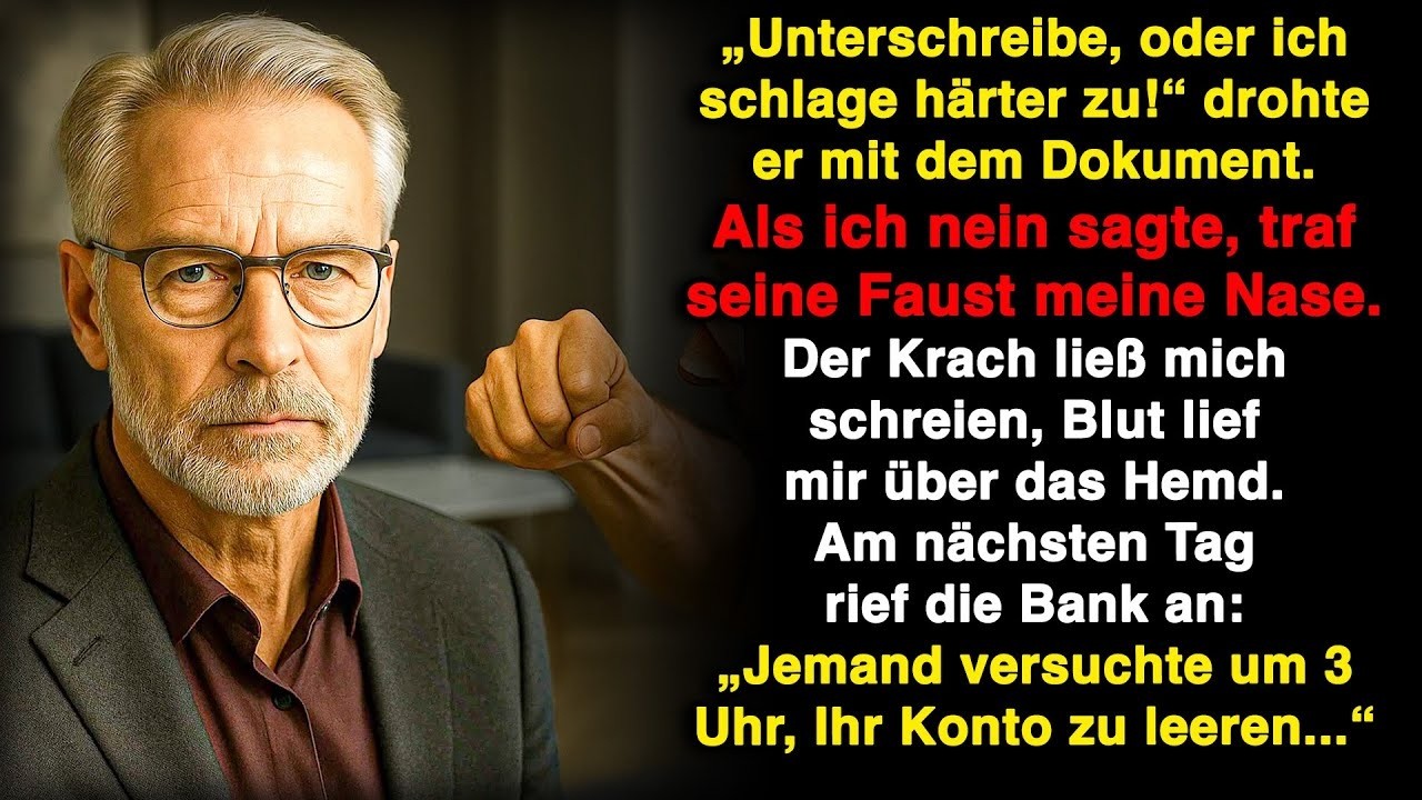 Mein Sohn schlug mich, weil ich die Übertragung meines Sparkontos auf seinen Namen verweigerte!