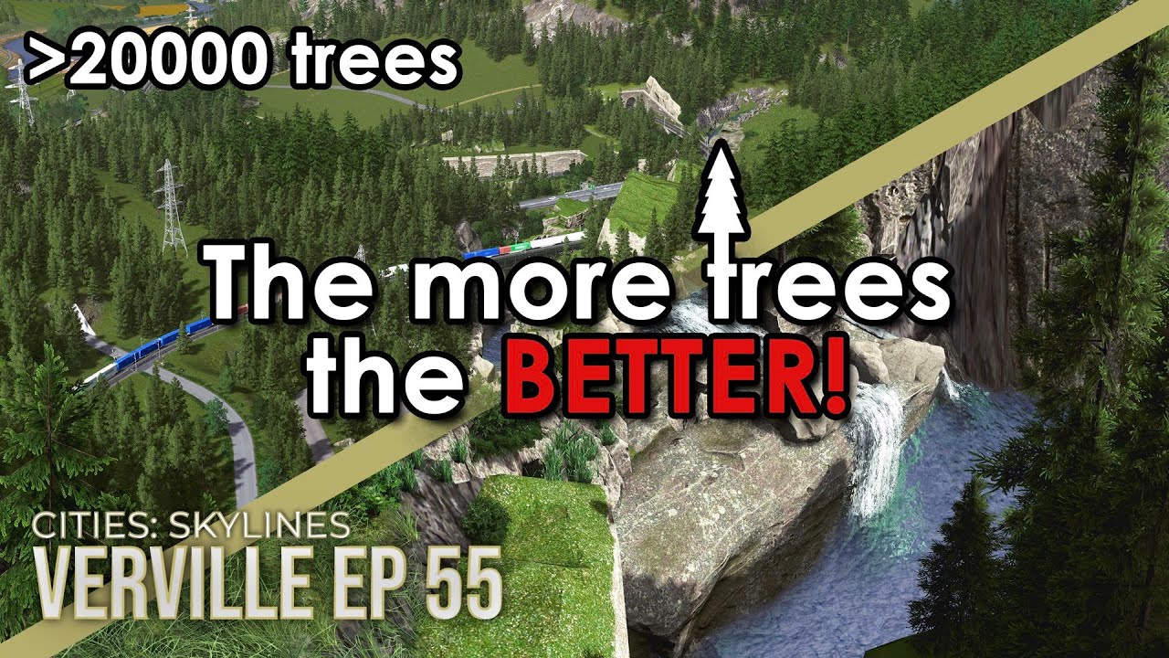 Started from nothing - Ended up with 4FPS - Amazing SWISS Scenery! Cities: Skylines // Verville EP55