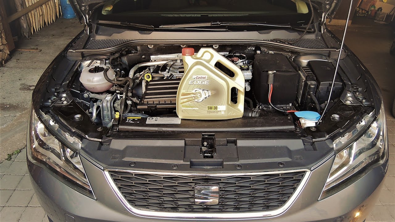 Engine Oil change Seat Leon ST 1.4 TSI 5F MK3 DIY (Výměna motorového oleje)