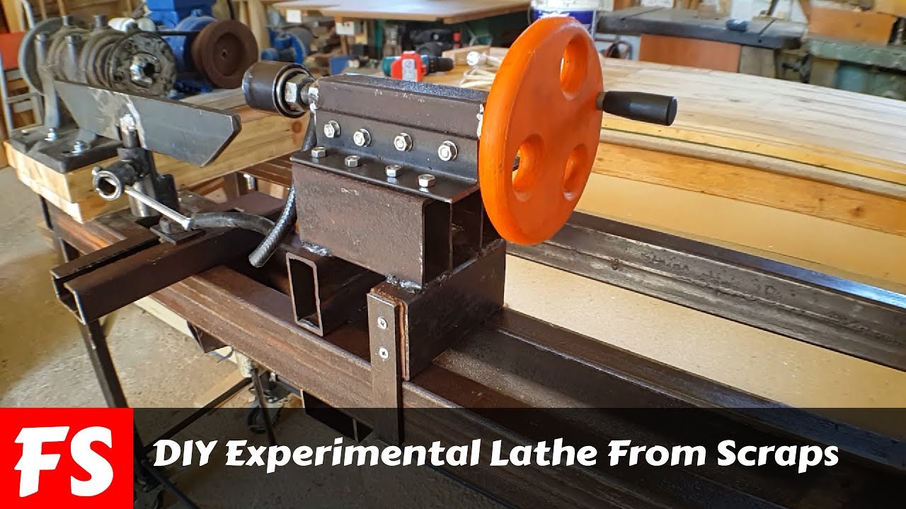 DIY Experimental Lathe From Scraps (FS Woodworking)