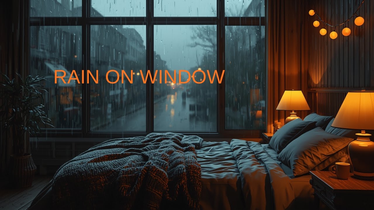 Cozy Bedroom Rain 🌧️ Heavy Rain on Window Sounds for Sleeping & Insomnia Relief