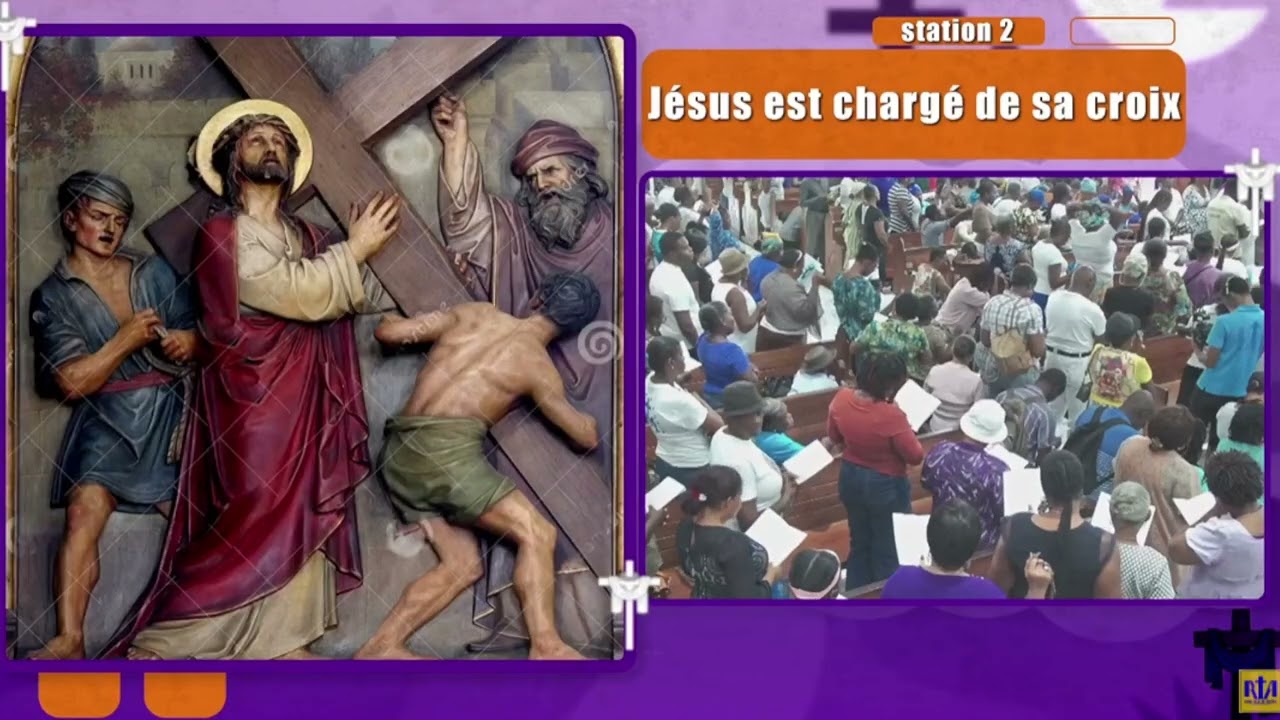 Station 2 :Jésus est chargé de sa croix