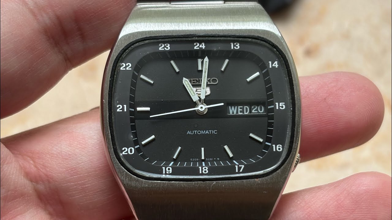 Seiko 5 Automatic: Tv shaped vintage, under $150