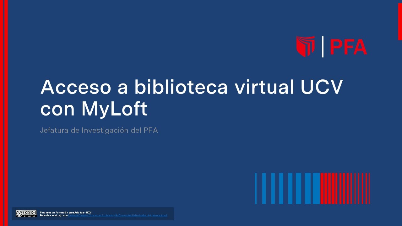Acceso a Biblioteca Virtual UCV con MyLoft