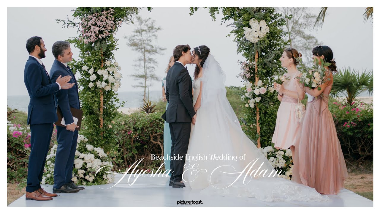A Beachside English Wedding of Ayesha & Adam | Wedding Film | Pondicherry | The Picture Toast