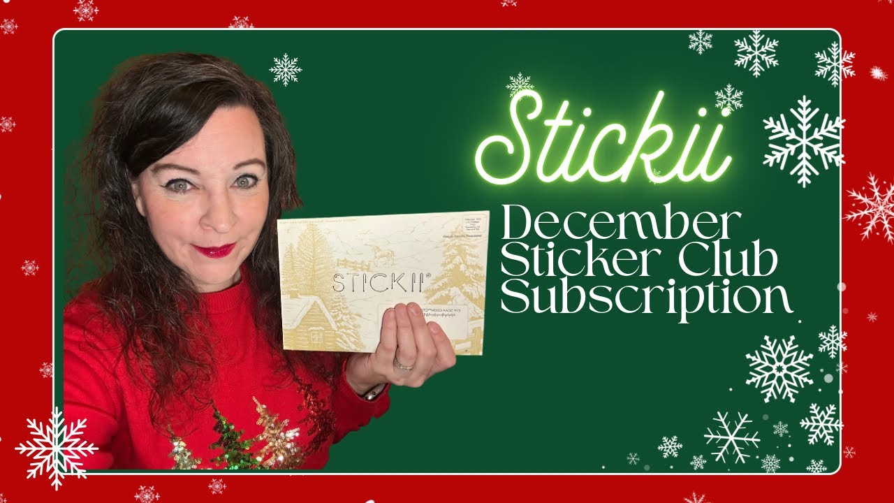 Подписка на декабрьский клуб винтажных стикеров Stickii #stickiiclub