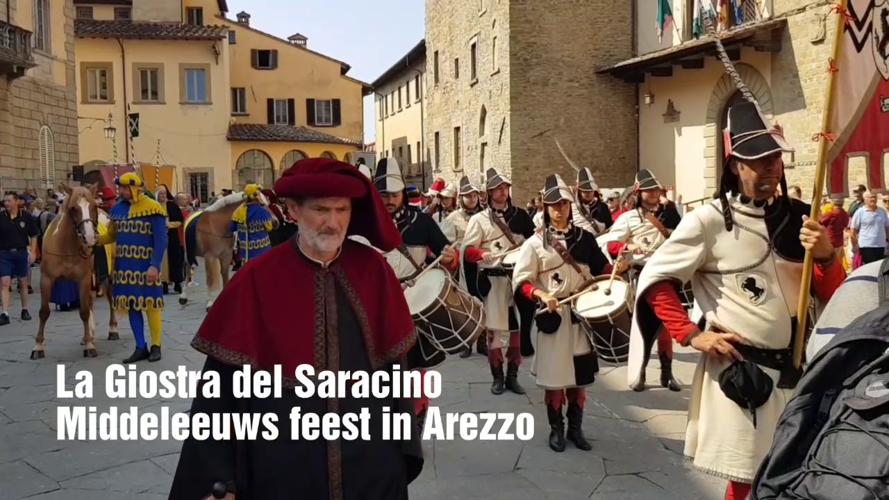 La giostra del Saracino - middeleeuws feest in Arezzo Tuscany