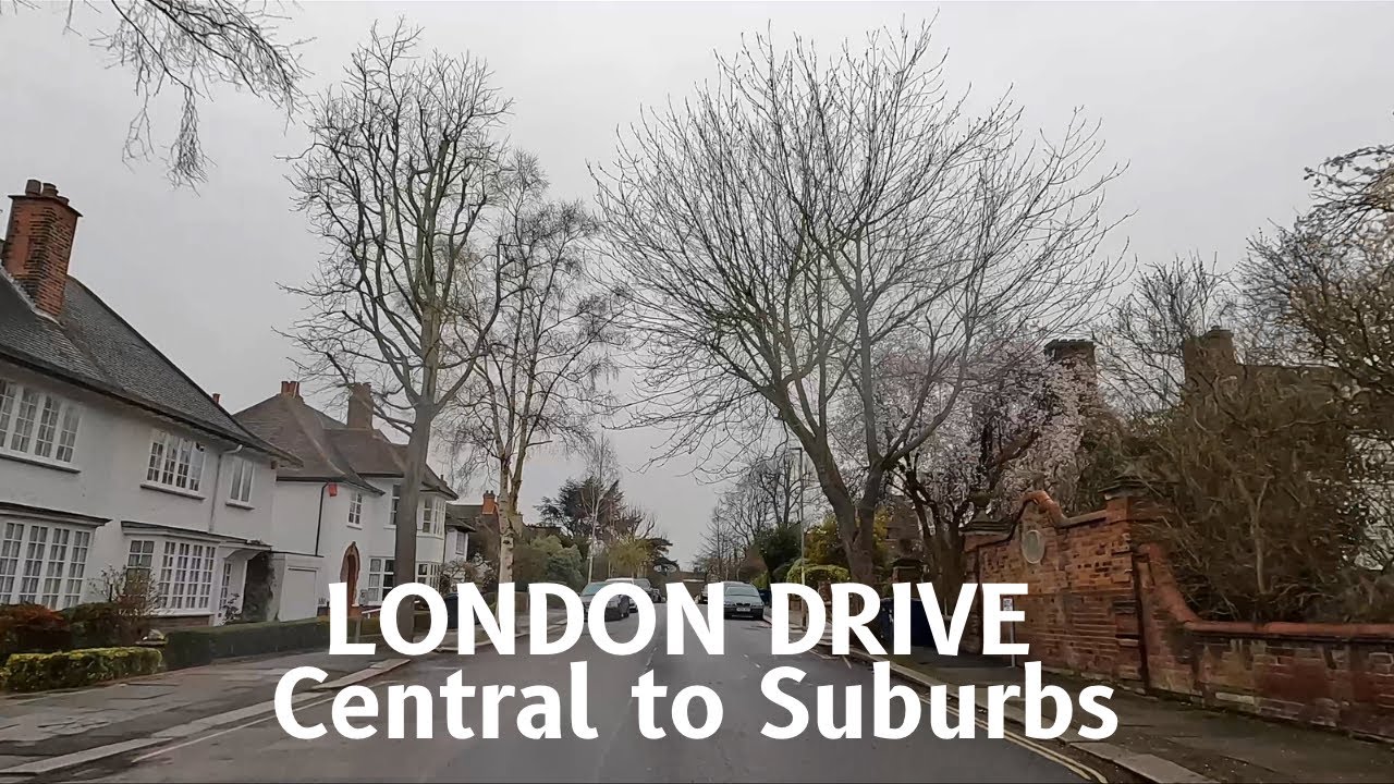 Driving from St Pancras to London Suburbs | via Camden Town, Hampstead Garden Suburb | March 2023