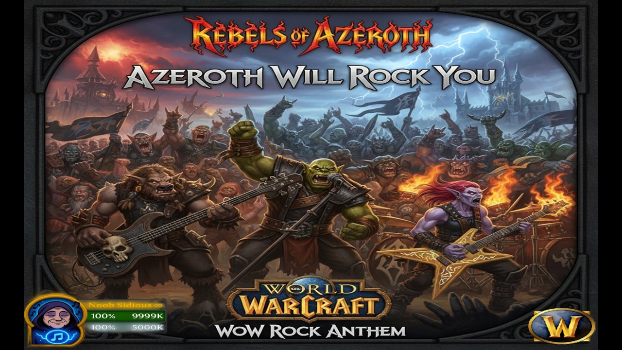 🎸Azeroth Will Rock You | WoW Rock Anthem (Rebels of Azeroth)